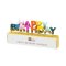Mini Bougies Happy Birthday Arc en Ciel Glitter (6 cm) images:#0