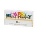 Mini Bougies Happy Birthday Arc en Ciel Glitter (6 cm). n°2