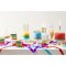 Mini Bougies Happy Birthday Arc en Ciel Glitter (6 cm) images:#2