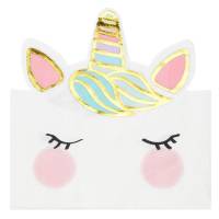 Contient : 1 x 12 Serviettes Licorne Pastel