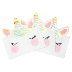 12 Serviettes Licorne Pastel. n1