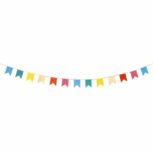 Guirlande Arc En Ciel Fanions - Décorations Anniversaire - Annikids