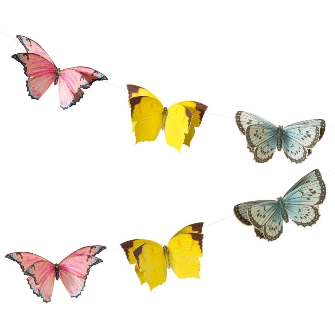 Guirlande Fe et Papillon 3D 