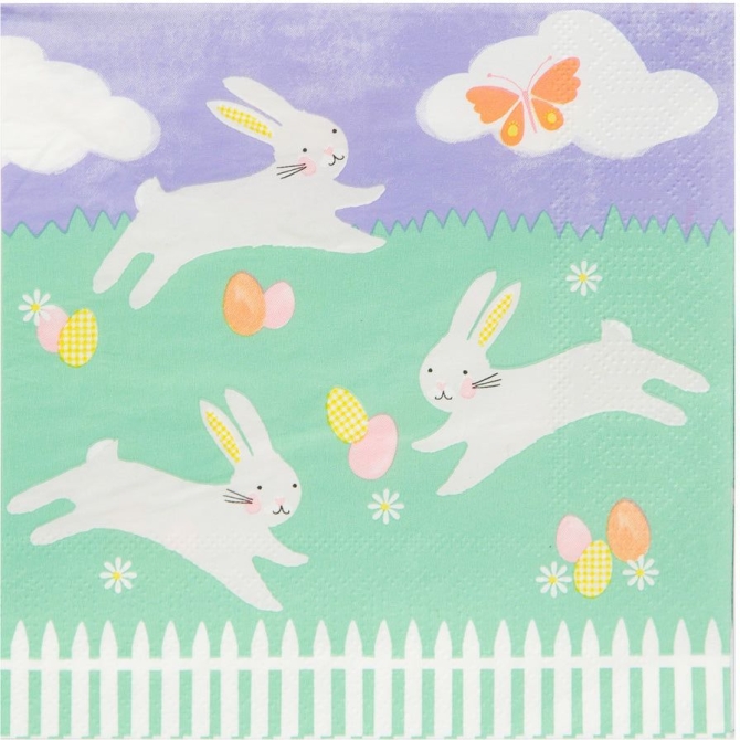 20 Serviettes Lapin 