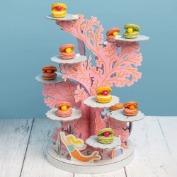 Présentoir à Cupcakes Sirène Party. n°1