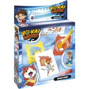 Kit Créatif Pochoirs et stylos Spray - Yo Kai Watch
