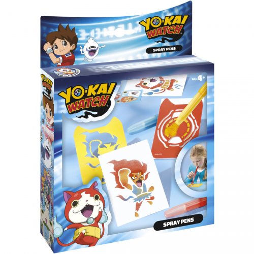 Kit Créatif Pochoirs et stylos Spray - Yo Kai Watch 