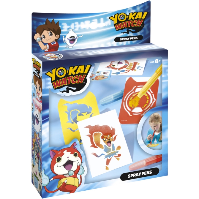 Kit Cratif Pochoirs et stylos Spray - Yo Kai Watch 