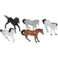 10 Figurines Chevaux (4,5 cm) - Plastique