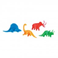 12 Figurines Dinosaures Couleurs Néon (5 cm)