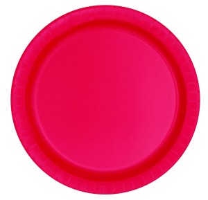 8 Petites Assiettes Rouge