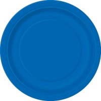 8 Assiettes Bleu Océan