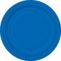 8 Assiettes Bleu Ocan