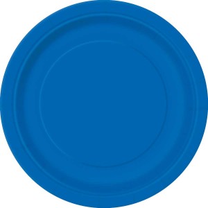 8 Assiettes Bleu Océan