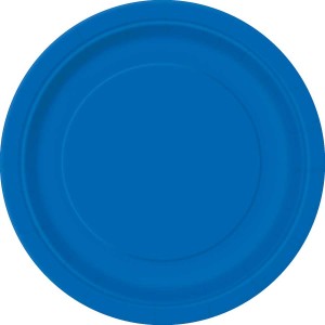 8 Assiettes Bleu Ocan