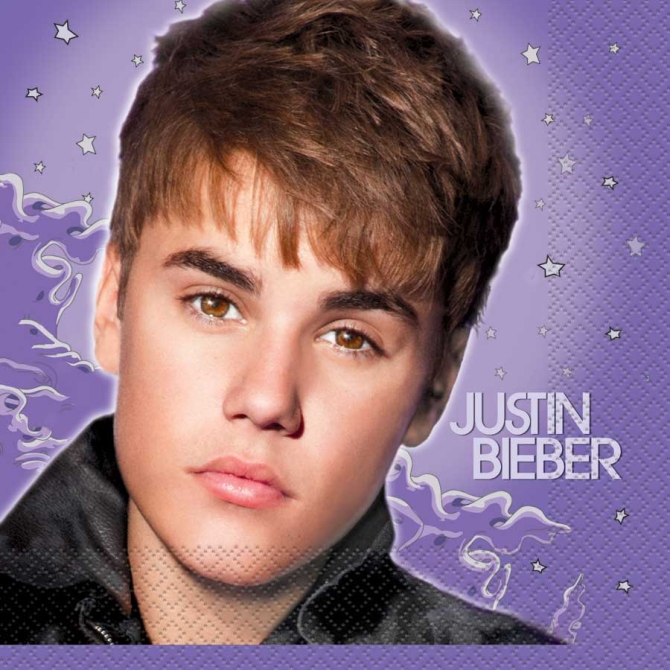 16 serviettes Justin Bieber 