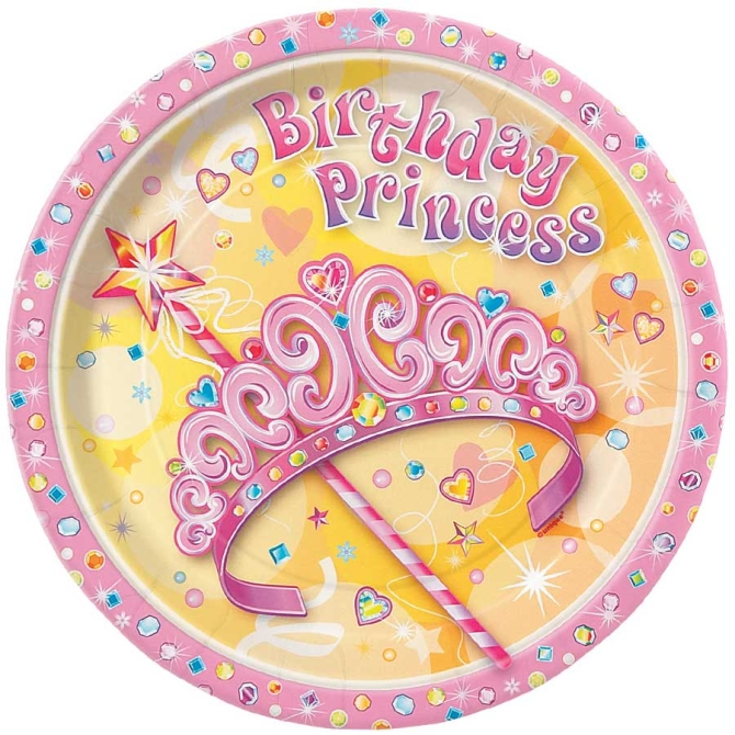 8 Assiettes Birthday Princess 