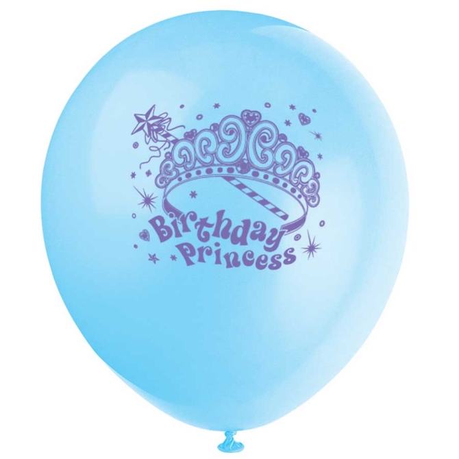 8 Ballons Birthday Princess 