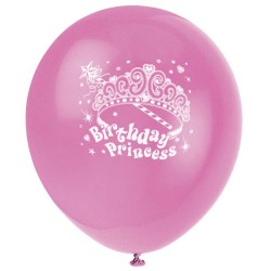 8 Ballons Birthday Princess. n1