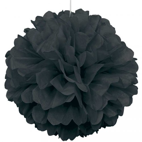 Boule Papier fleur Noir 