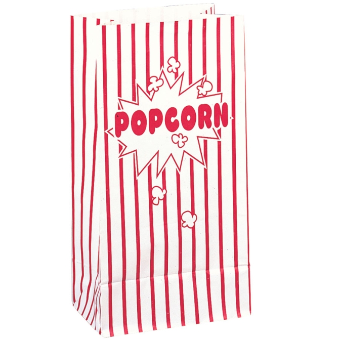 10 Sacs papier  Pop corn 