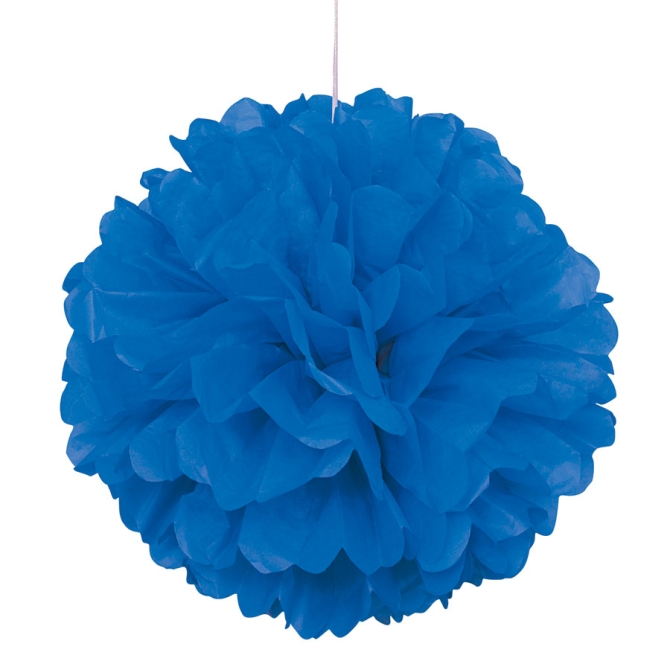 Boule Papier Frou-frou Bleu 
