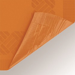 Nappe Orange Papier double plastique. n1