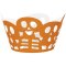 12 Wrappers à Cupcakes Squelettes Orange images:#0