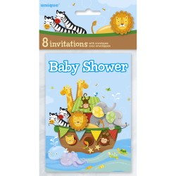 8 Invitations Baby Shower l Arche de No. n1