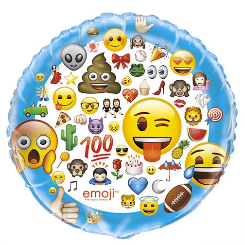 Ballon Gant 100 Emoji Smiley (86 cm) 