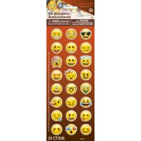 Contient : 1 x 24 stickers Vinyle Emoji Smiley