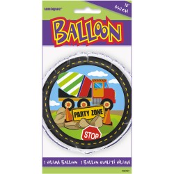 Ballon Mylar Construction Party. n1