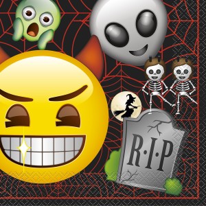 16 Serviettes Emoji Halloween