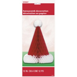 Dco Bonnet de Nol 3D (30 cm) - Papier Nid d Abeille. n1