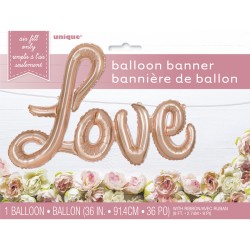 Guirlande Ballon Love Rose Gold (91 cm). n1