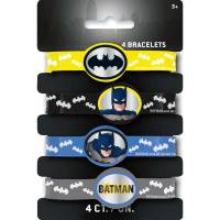 Contient : 1 x 4 Bracelets Batman DC - Silicone