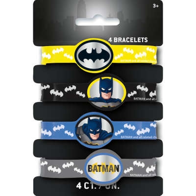 4 Bracelets Batman DC - Silicone 