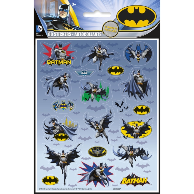 80 Stickers Batman DC 