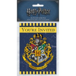 8 Invitations Harry Potter. n1