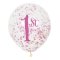 6 Ballons Confettis 1 An Princesse images:#0