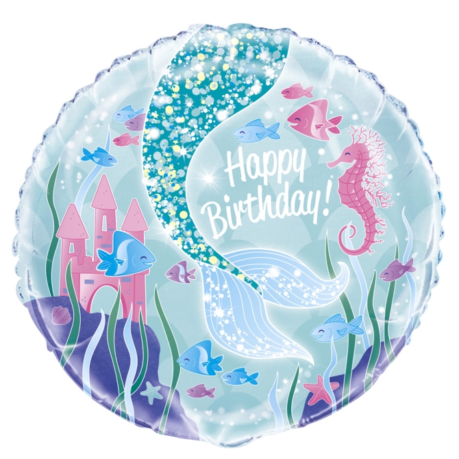 Ballon Gonfl  l Hlium Happy Birthday Princesse Sirne 