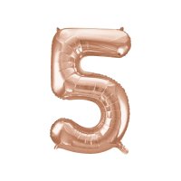 Ballon Gant Chiffre 5 Rose Gold (86 cm)