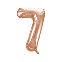 Ballon Gant Chiffre 7 Rose Gold (86 cm)