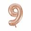 Ballon Gant Chiffre 9 Rose Gold (86 cm)