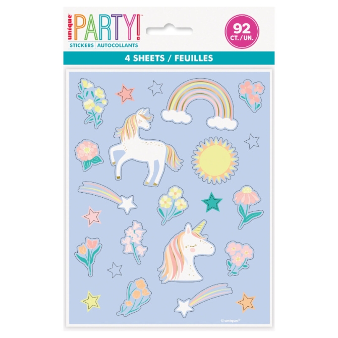 92 Stickers Licorne Magique 