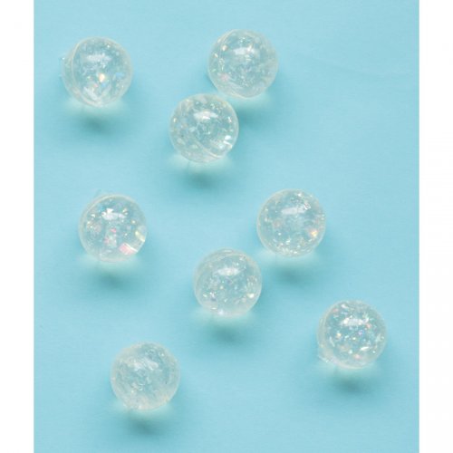 8 Balles rebondissante Crystal Paillettes (3 cm) 
