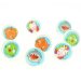 Lot De 8 Balles Rebondissantes Avec Cordon élastique - Diamètre 6,3 Cm - Pour Entraînement Poignet, Rééducation, Jeux Enfants - Caoutchouc De Haute Qualité