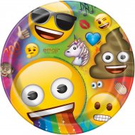 8 Assiettes Emoji Rainbow