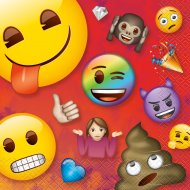 16 Serviettes Emoji Rainbow