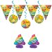 Maxi Boîte à fête Emoji Rainbow. n°5